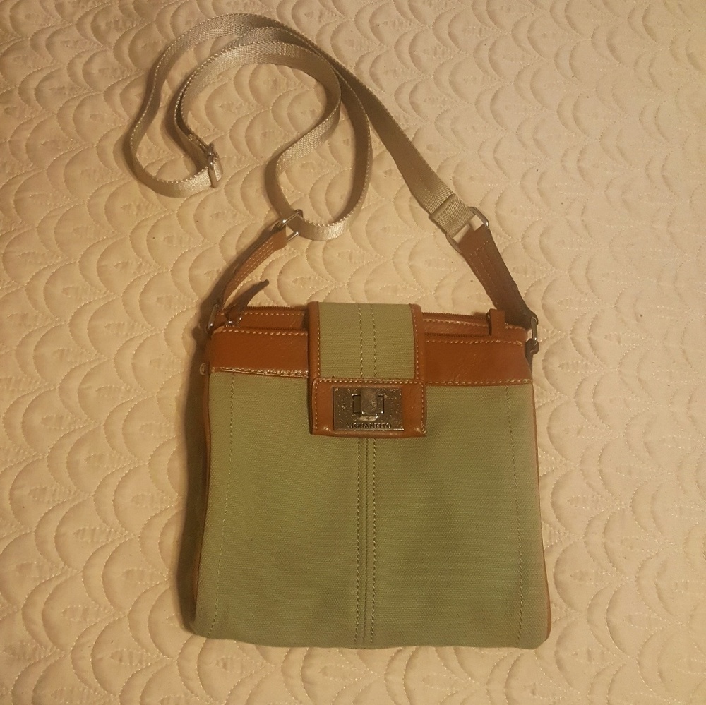 Tignanello Canvas and Leather Cross Body